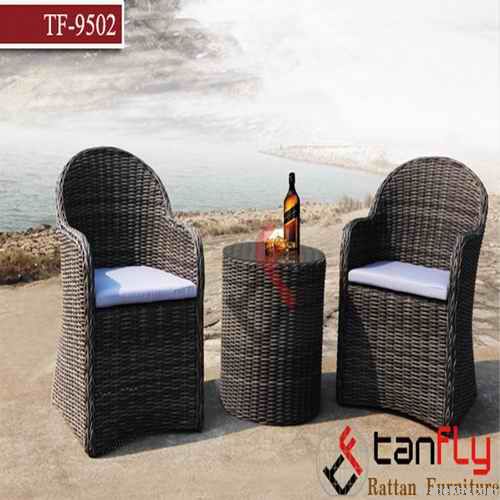 rattan side bar table set