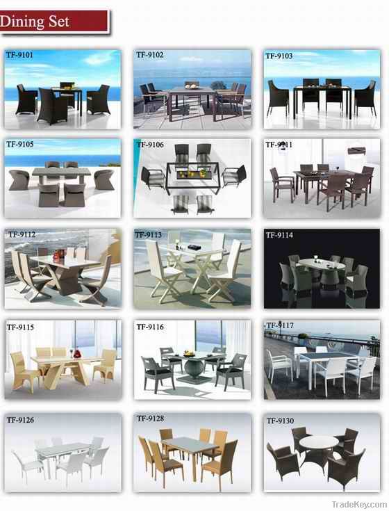 wicker table set