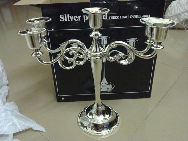 five Candlestick , candle holder, metal candle holder