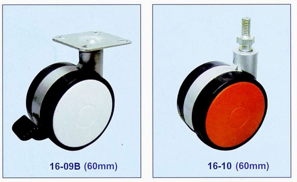 Furniture caster wheel with  plate or brake-supplier