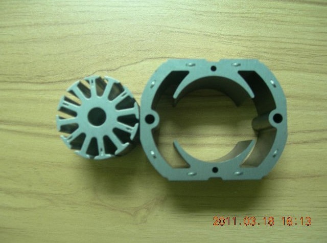 AC motor stator and rotor