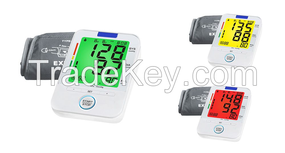 Color Chnaging Indicating Blood Pressure Monitor