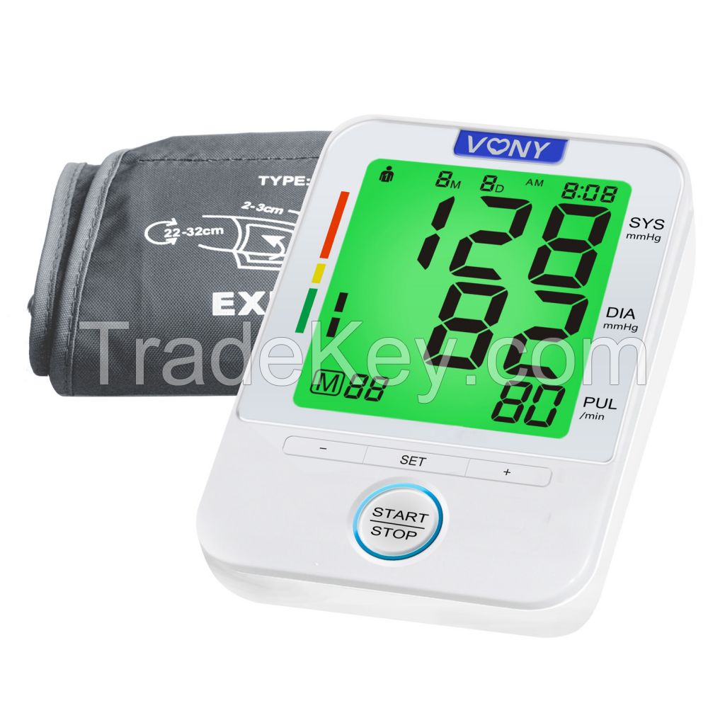 Color Chnaging Indicating Blood Pressure Monitor