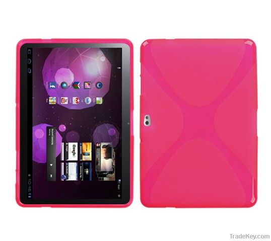 case For Galaxy Tab 2 10.1 P7510 X shape tpu case