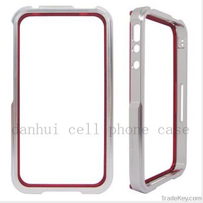 Mobil Phone Case For iPhone 4 Aluminum Bumper  red white