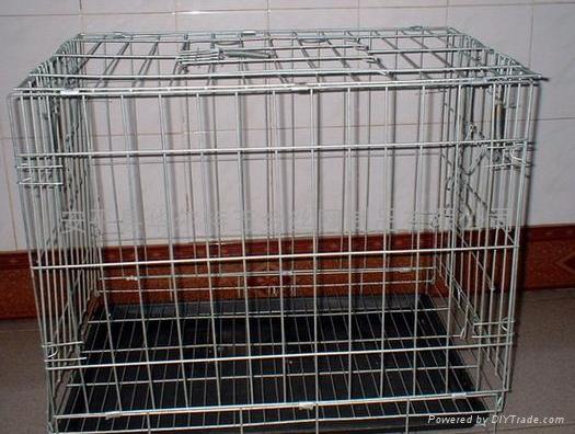 pet metal cage AND bed