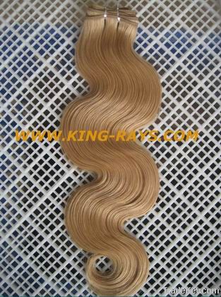 pure body wave blonde human hair extension