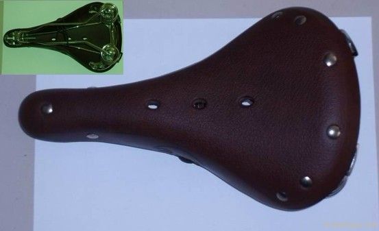 Cowhide Bicycle saddle