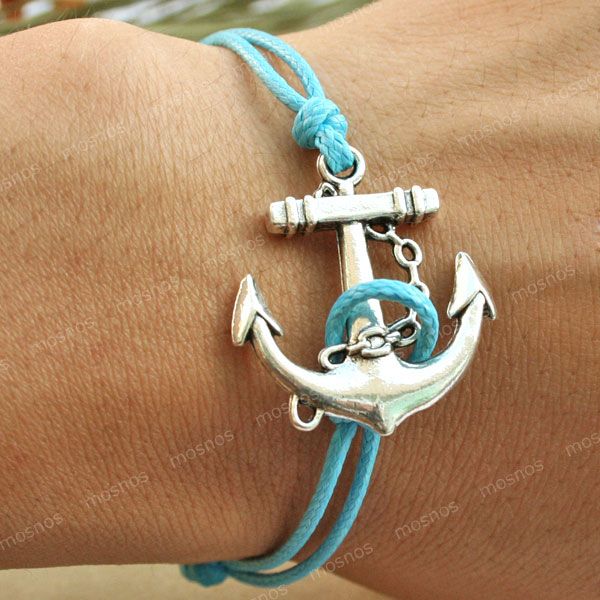 Wholesale fashion jewelry, handmade anchor bracelet