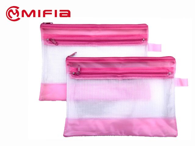 PVC Mesh Zip Bag | MIFIA