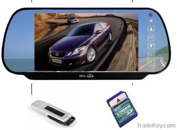 7" rear-view LCD color monitor