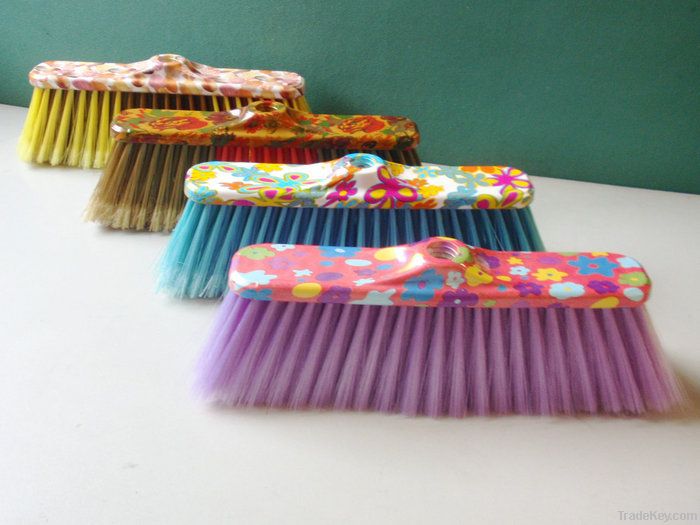colorful design printed handle broom