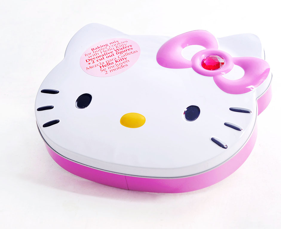 Kitty cookies tin box