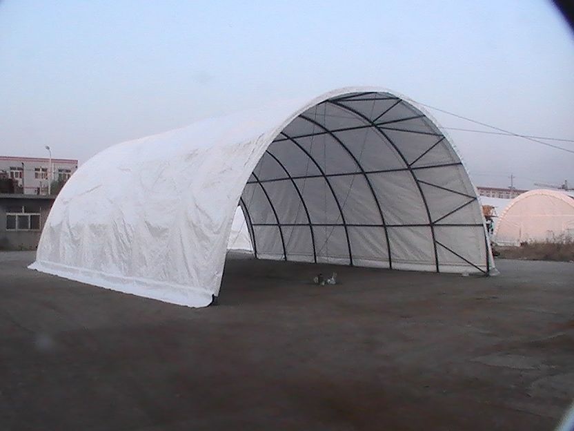 10m Wide Container Shelter, PE or PVC Fabric Building, Pre-fabricated Shed