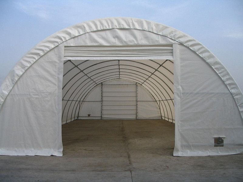 9m Wide Semicircle Fabric Carport, Temporary Building, Storage Shelter, Portable Garage