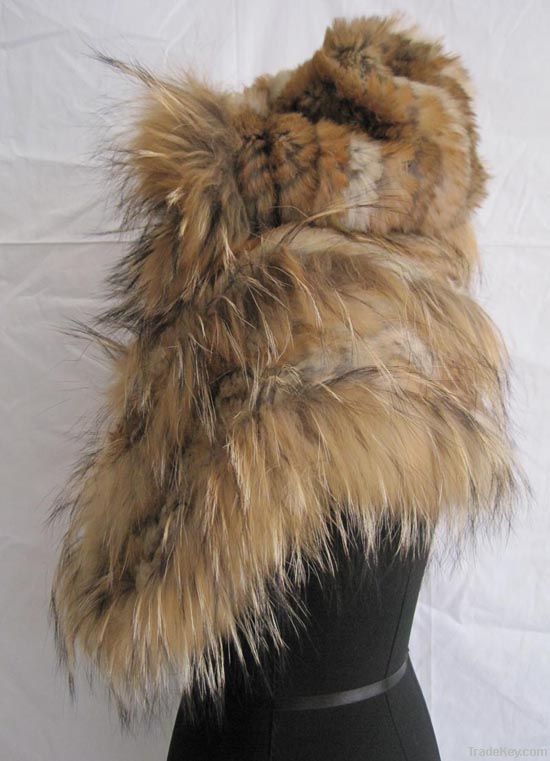 tongchem net stitch raccoon fur