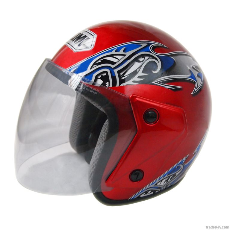 Open face Motorcycle Helmet YO-02(R)