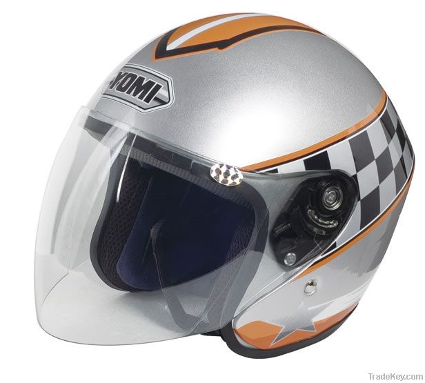 Open face motorcycle helmet YO--01(B)