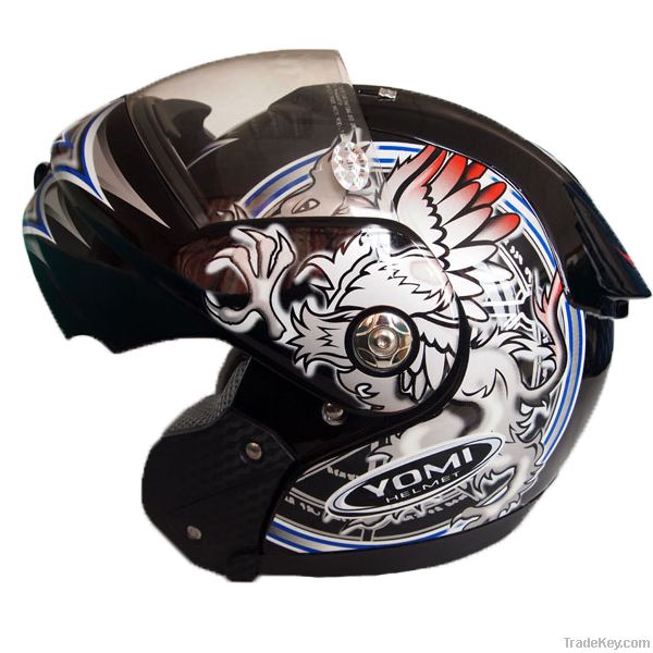 Flip up motorcycle helmet YU-01