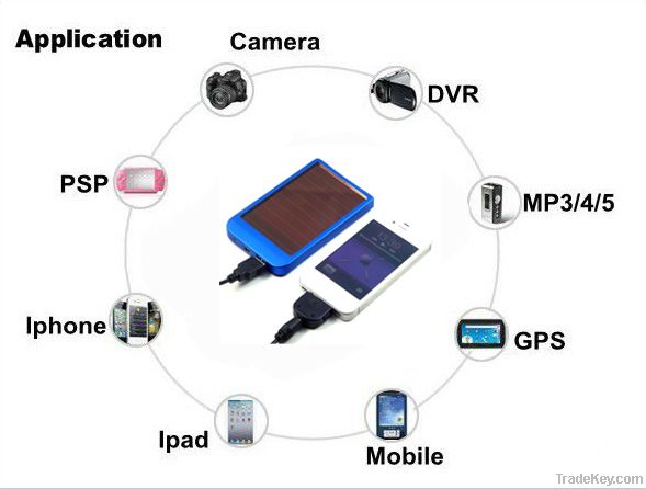 600MAH Solar Battery Panel Charger portable power bank