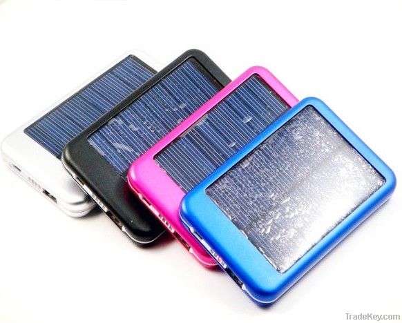 5000MAH Solar Battery Panel Charger Mobile Power bank External Battery