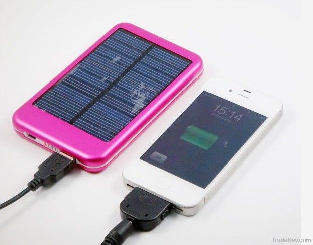 5000MAH Solar Battery Panel Charger Mobile Power bank External Battery