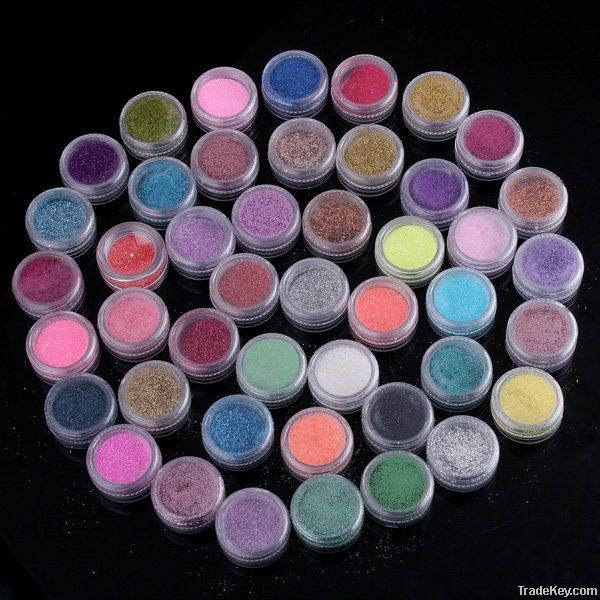 45 Color 3D Nail Art Acrylic Powder Manicure Nail Tips