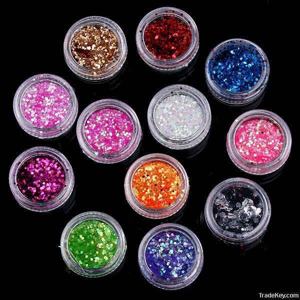 12 Colors Nail Art Decoration Sticker 2MM, Free Shipping