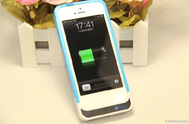 External Power Pack Stand Charger Backup Battery For iPhone 5