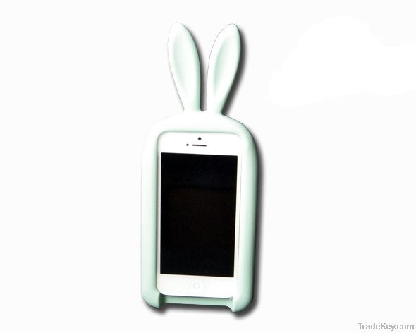 The rabbit appearance mobile phone protective casing