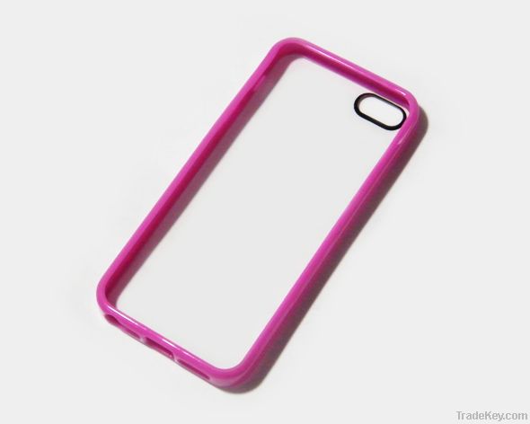 Plastic border mobile phone protective casing