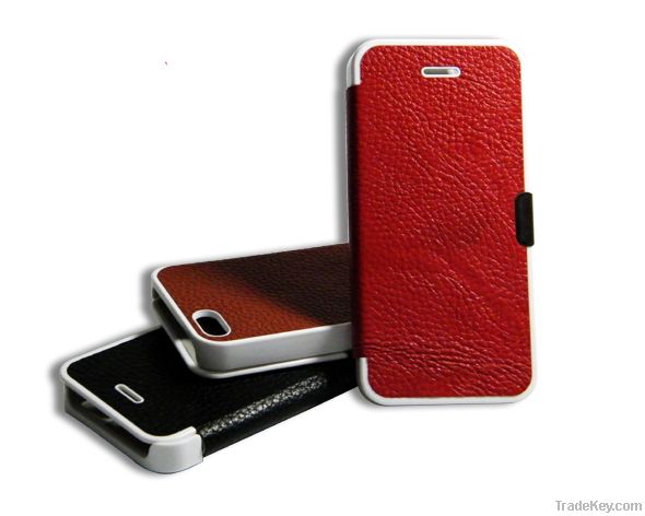 Leather machine protective  phone  case