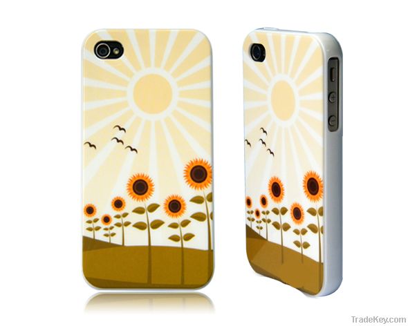 Scenery flowers mobile phone protection case