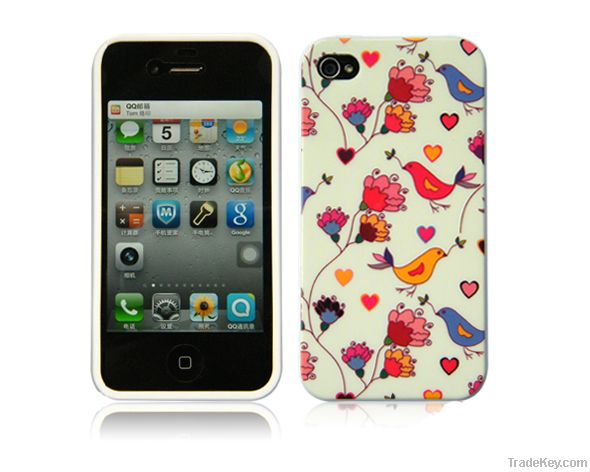 Scenery flowers mobile phone protection case