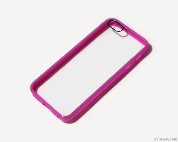 Plastic border mobile phone protective case