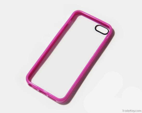 Plastic border mobile phone protective case