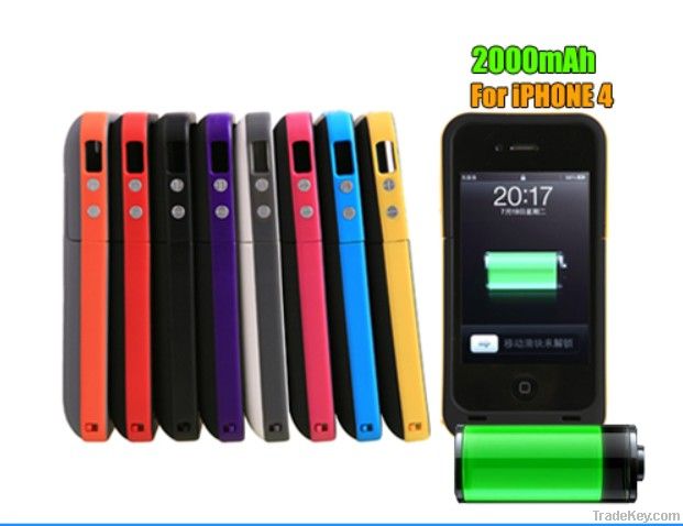 2000mAh Battery Case For iPhone 4/4s