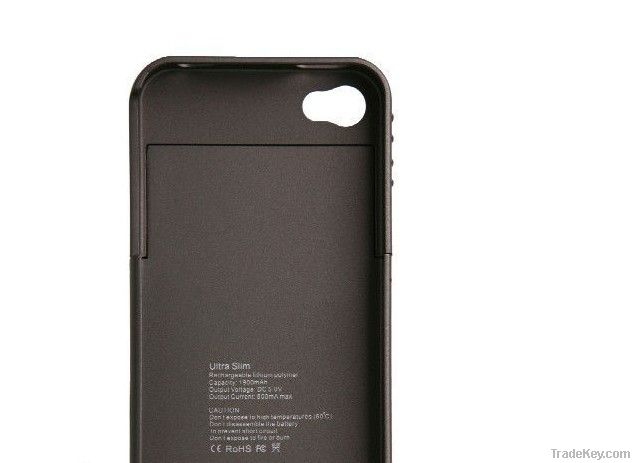 Rechargeable 1900mAh Battery Case For iPhone 4/4S