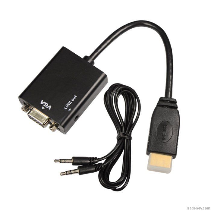 HDMI Male to VGA Female Adapter Converter Cable HD Conversion Cable