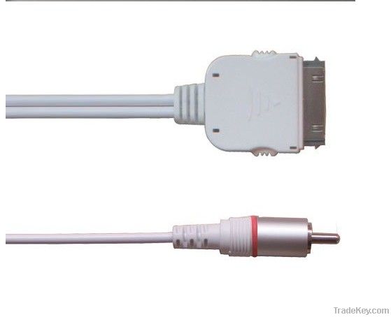 Composite AV Cable for iPad/ipod/iphone