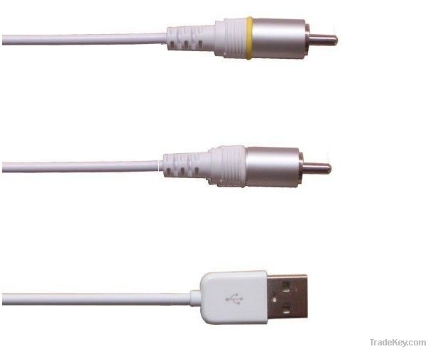 Composite AV Cable for iPad/ipod/iphone
