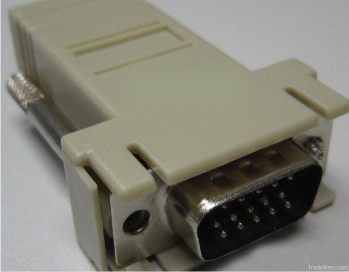 VGA Video Extender to CAT5 CAT6 RJ45 Cable Adapter