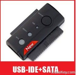 USB 2.0 IDE/SATA Adapter With One Touch Back