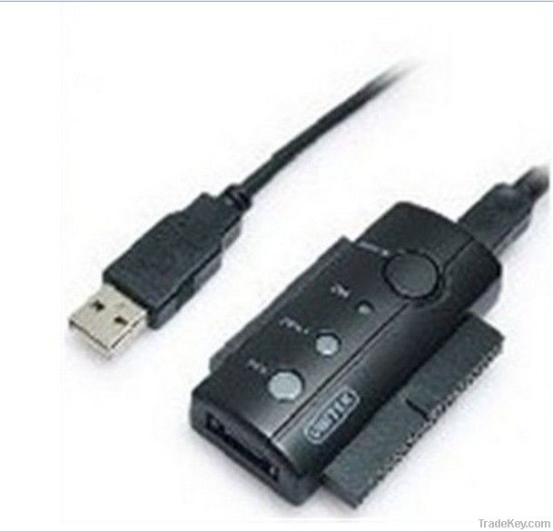 USB 2.0 IDE/SATA Adapter With One Touch Back