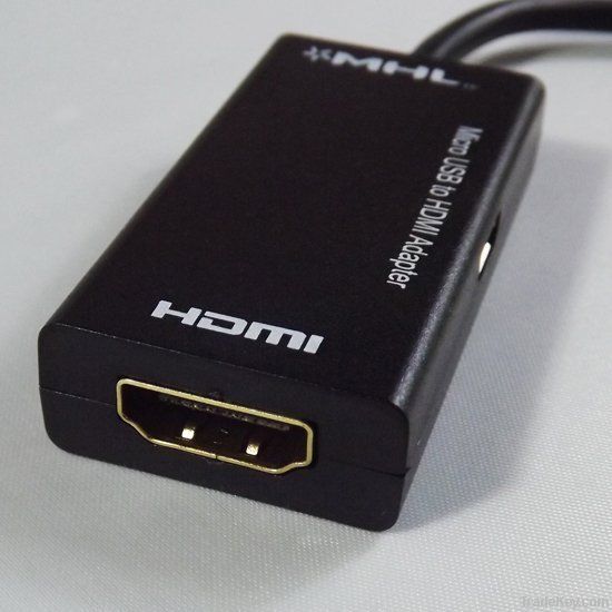 USB Mobile High-Definition Link MHL Male to HDMI Female Cable Adapter