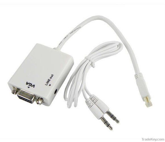 Micro HDMI to VGA Cable Adapter Converter HD Conversion Cable