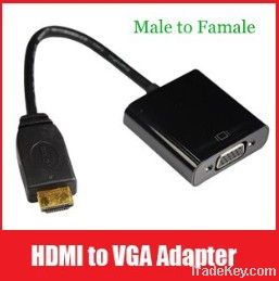 HDMI Male to VGA Female Cable Adapter Converter HD Conversion Cable