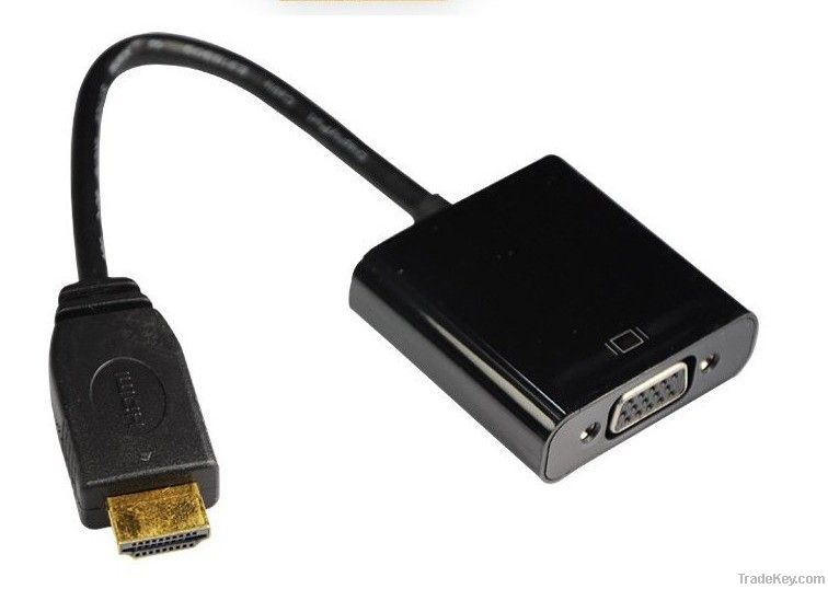 HDMI Male to VGA Female Cable Adapter Converter HD Conversion Cable