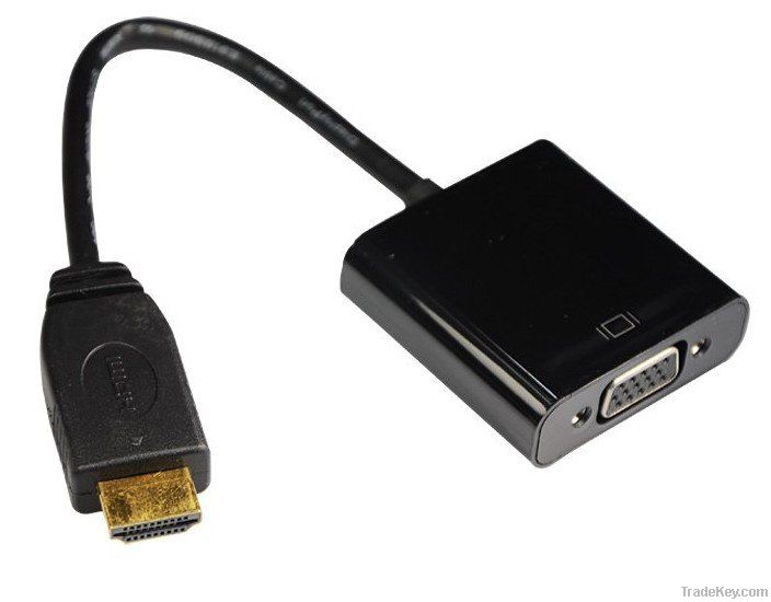 HDMI Male to VGA Female Cable Adapter Converter HD Conversion Cable