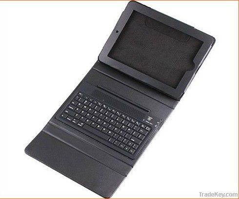 2 in 1 2.0 Wireless Bluetooth Keyboard + Leather Case